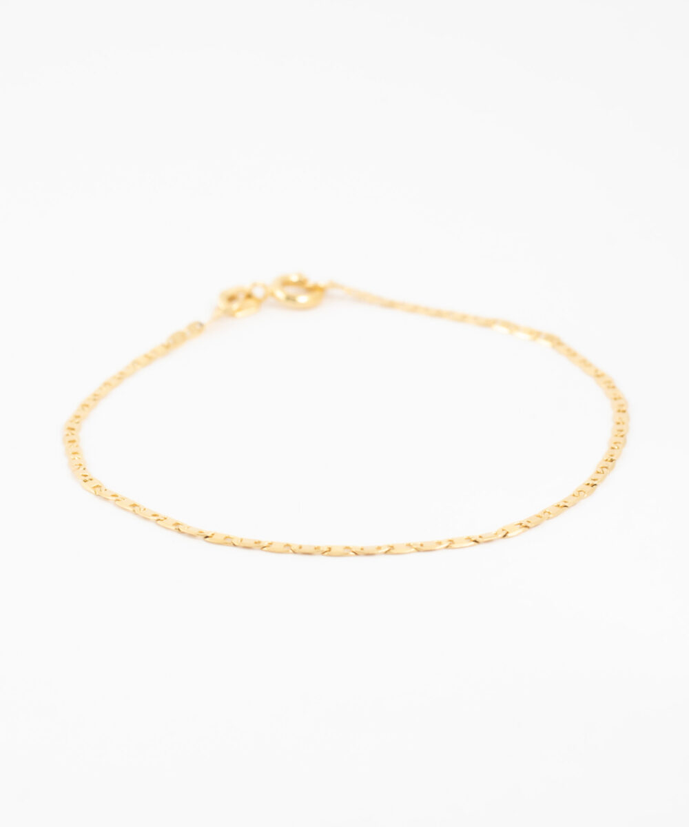 Pulseira piastrine fina 18cm